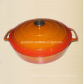 Square Enamel Cast Cafe Cocotte Casserole Taille de l&#39;usine en Chine